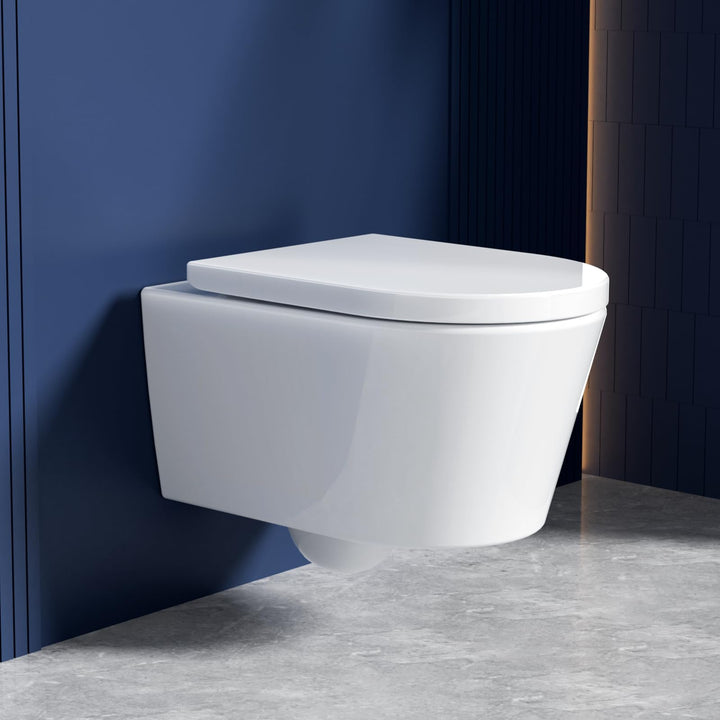 Hänge-WC spülrandlos 48.5 cm Soft-Close Doppelspülung Keramik