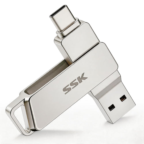 USB-Stick Dual USB-C/A 256 GB bis 200 MB/s Zinklegierung