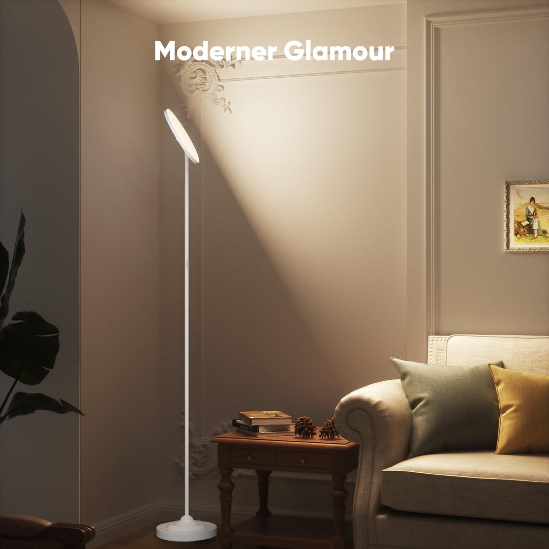 LED Stehlampe Dimmbar 36W mit Fernbedienung 3000K-6000K Weiss - Bild 6