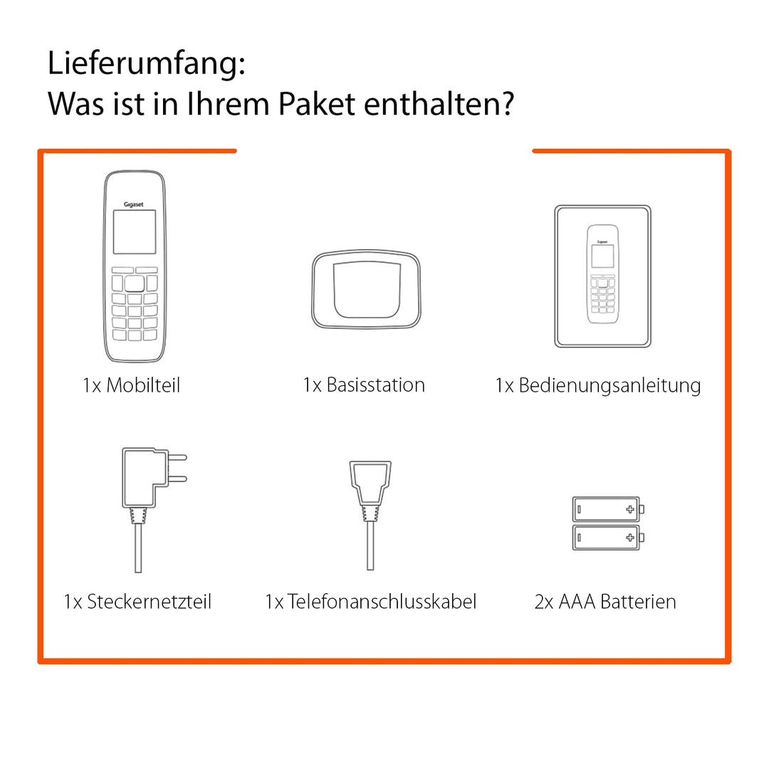 Schnurloses DECT-Telefon 2,2" Farbdisplay Anrufschutz 150 Nummern - Bild 7