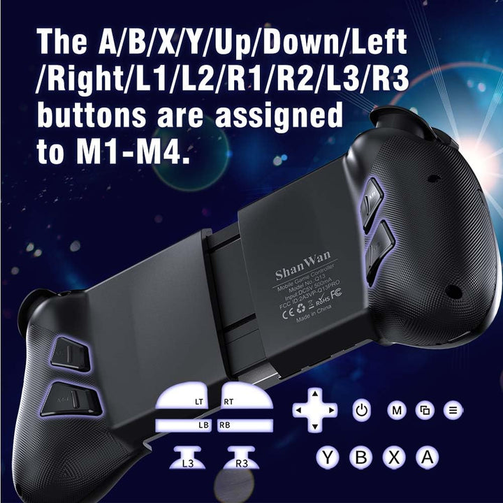Smartphone Gaming Controller Bluetooth für Android &amp; iOS, einstellbarer Joystick - Bild 7