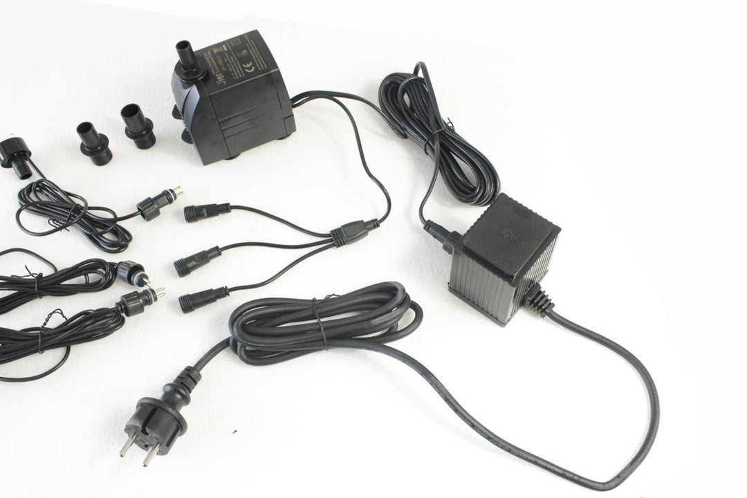 Springbrunnenpumpen-Set mit 3x LED kaltweiss 1500 L/H fuer Wasserspiele - Bild 8