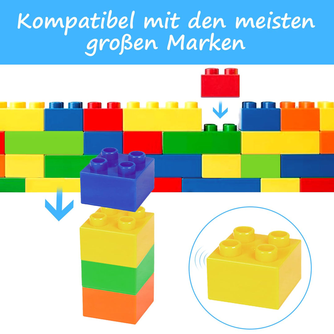 Grosse Bausteine Set 168 Teile ABS-Kunststoff für Kinder ab 3 - Bild 5