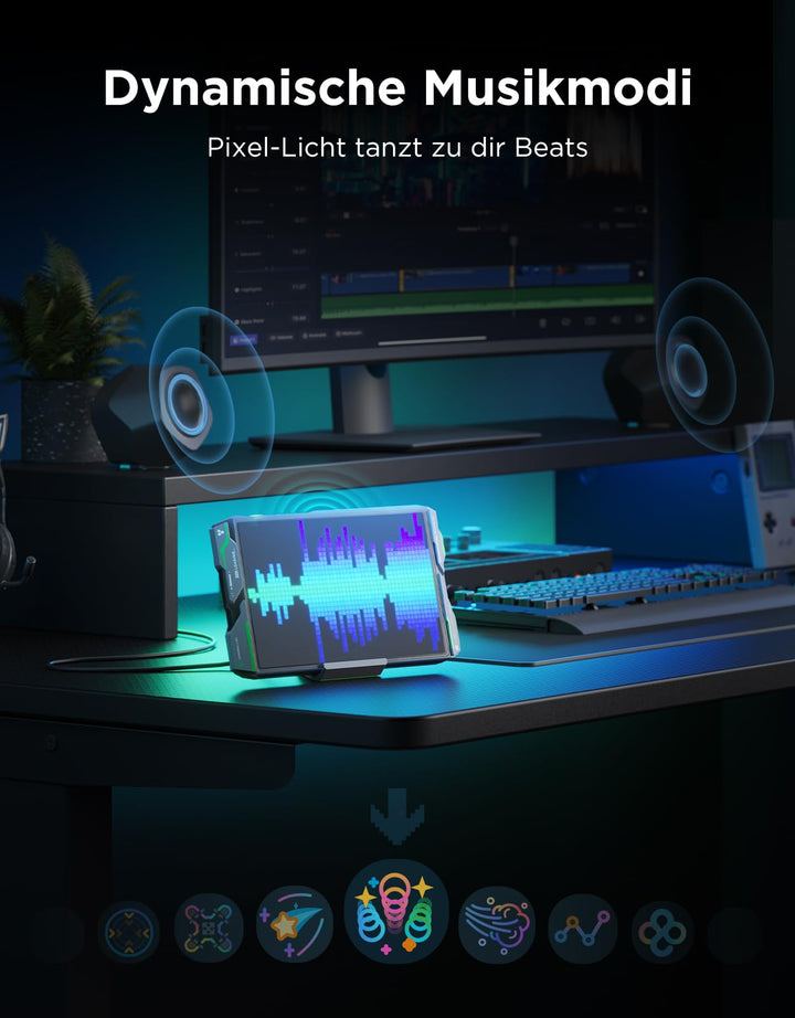 Pixel LED Display Gaming 52x32 mit App, Musik &amp; KI-Steuerung - Bild 8