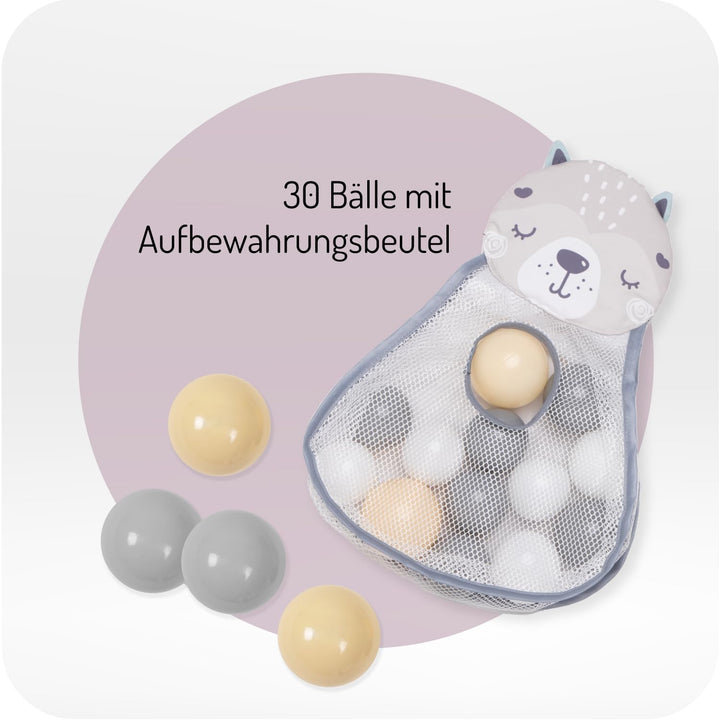 Spielbogen mit Krabbeldecke 3-in-1 Bällebad Aktivitätsmatte Baby - Bild 3