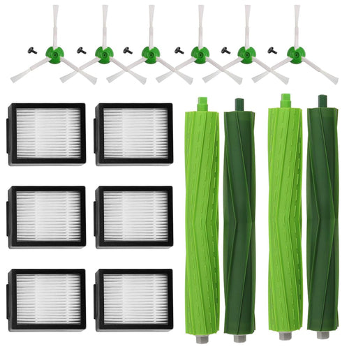 Roomba Ersatzteile-Set E/i/j-Serie 6 Filter 6 Seitenbürsten 2 Rollen