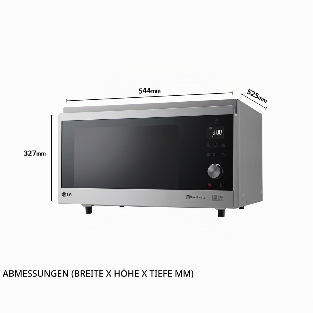 Mikrowelle 4-in-1 mit Umluft und Grill 39 l Edelstahl - Bild 2