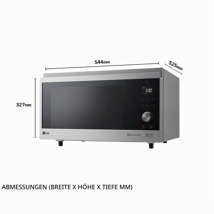 Mikrowelle 4-in-1 mit Umluft und Grill 39 l Edelstahl - Bild 2