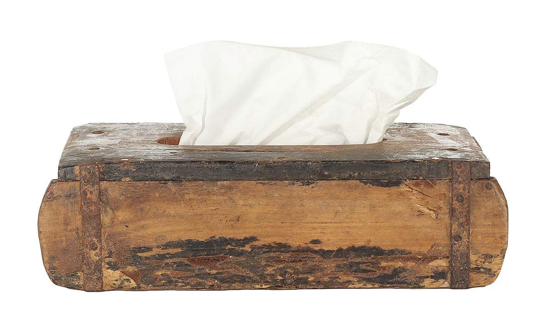 Tissuebox Ziegelform Holz Unikat 31x15cm für Kosmetiktücher - Bild 4