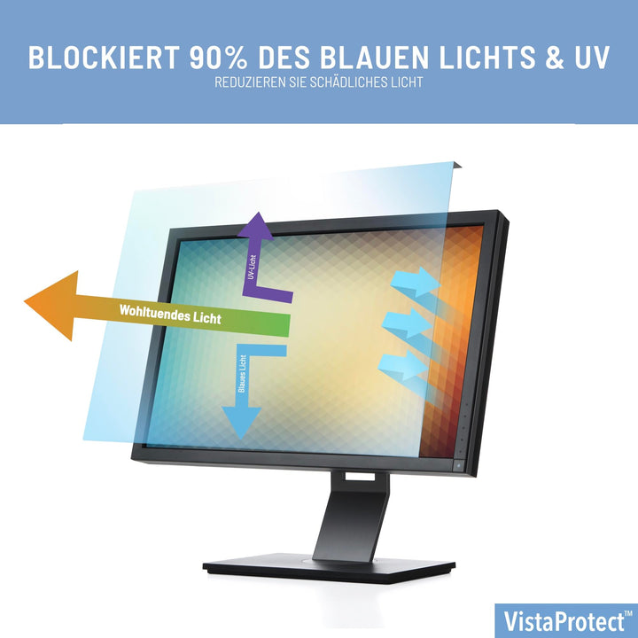 Blaulichtfilter Monitor 20-22 Zoll abnehmbar transparent 505x320mm - Bild 3