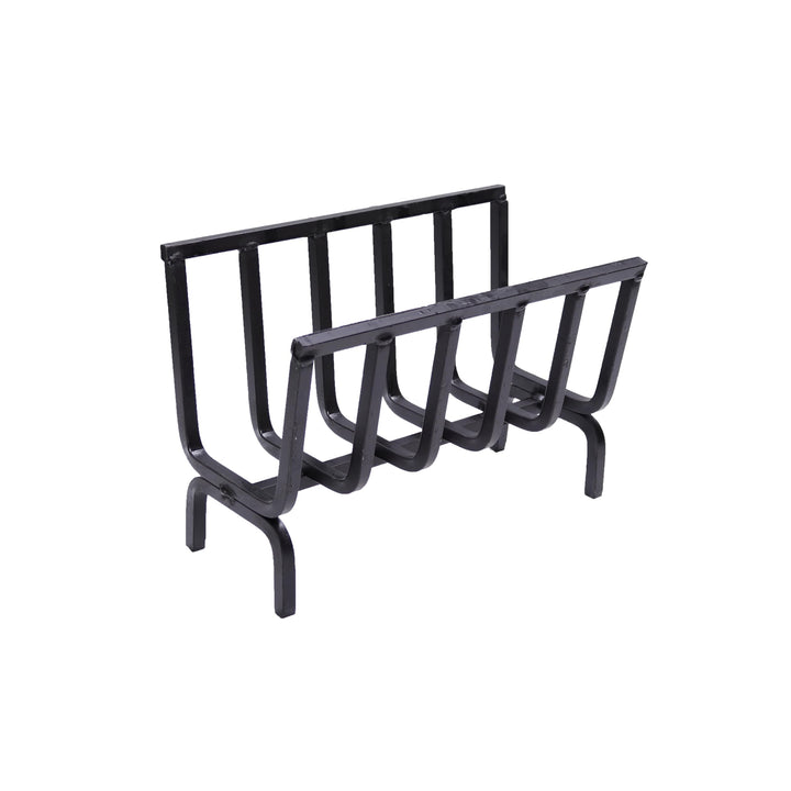 Holzrost Eisen für Kamin und Grill 40x20x28 cm schwarz