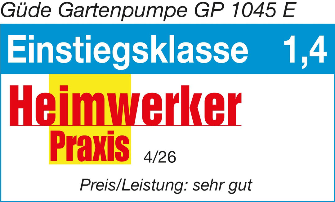 Gartenpumpe Edelstahl 1000 W 4500 l/h für Bewässerung und Teiche - Bild 6
