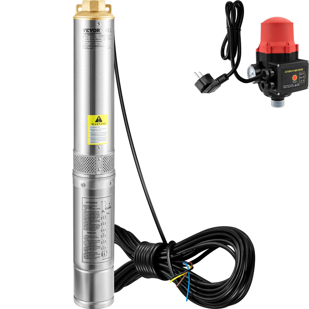 Tiefbrunnenpumpe Edelstahl 750 W 105 l/min Förderhöhe 62 m - Bild 10