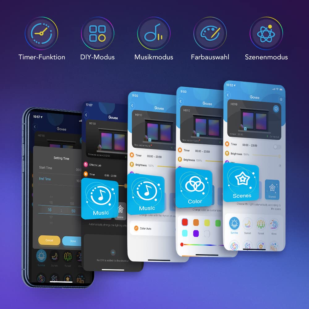 LED Streifen RGB WiFi 10m mit Musik-Sync und App-Steuerung - Bild 6