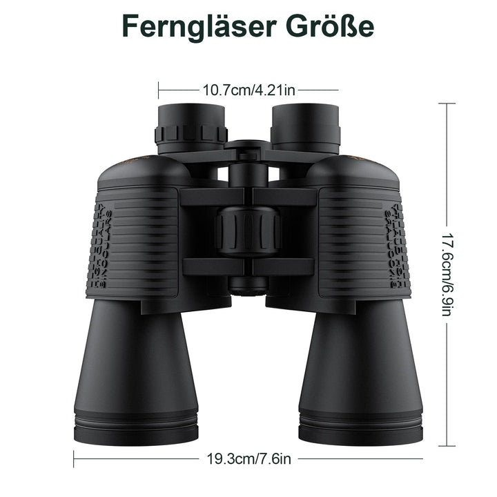 Fernglas 20x52 HD mit FMC-Objektiv und BAK-4-Prisma für Jagd und Wandern - Bild 8