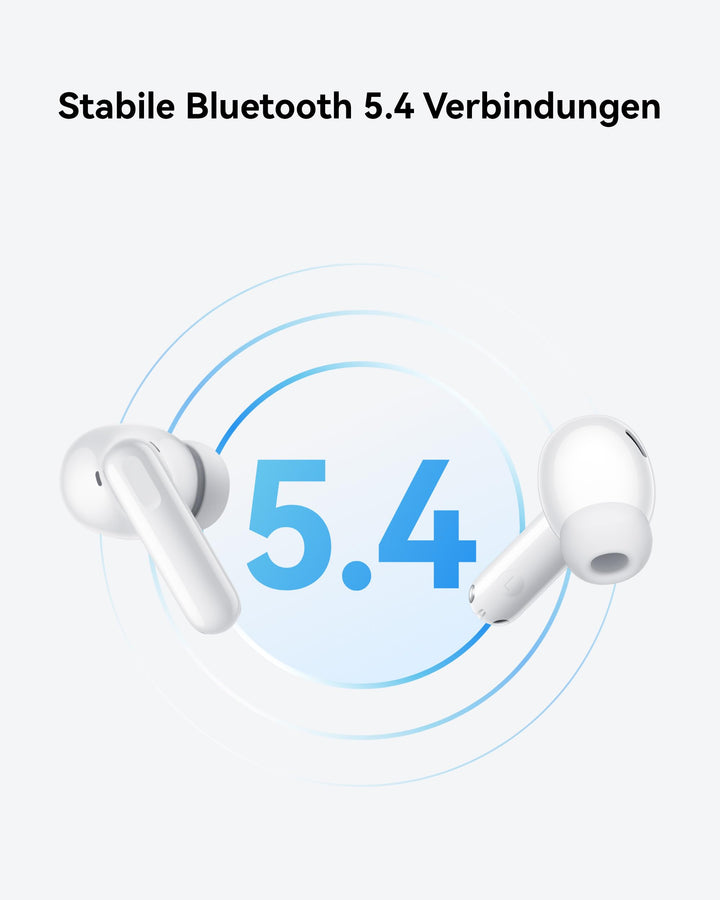 In-Ear Kopfhörer Bluetooth 5.4 ANC 50h Akku IP54 Weiss - Bild 6