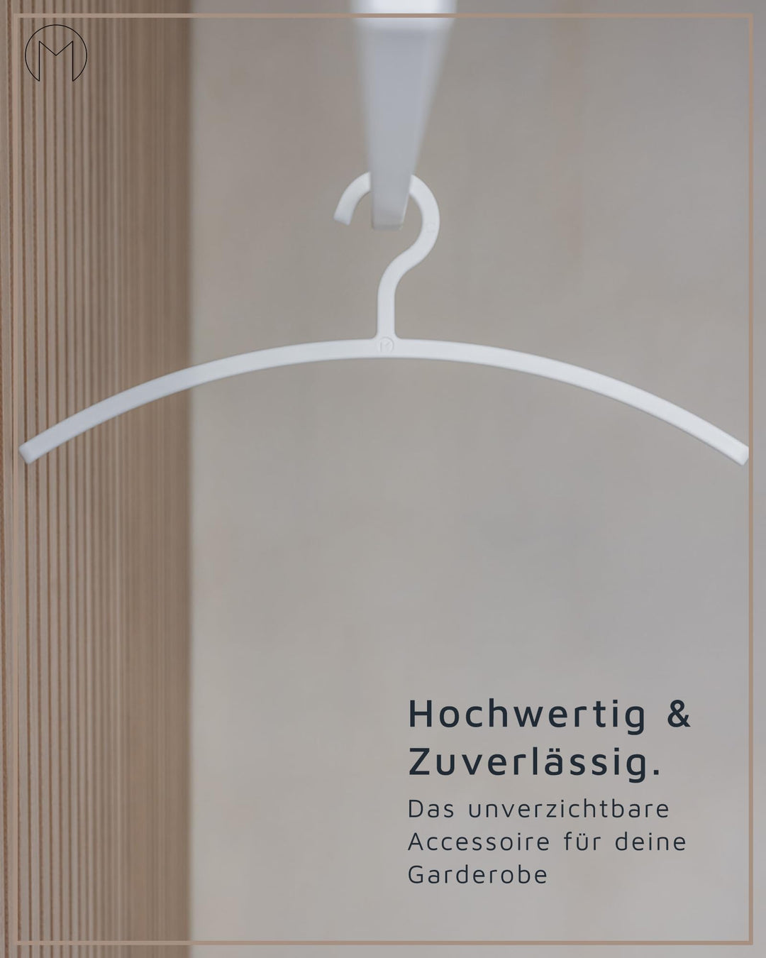 Kleiderbügel Kunststoff 6er Set Schwarz 46 cm platzsparend - Bild 2