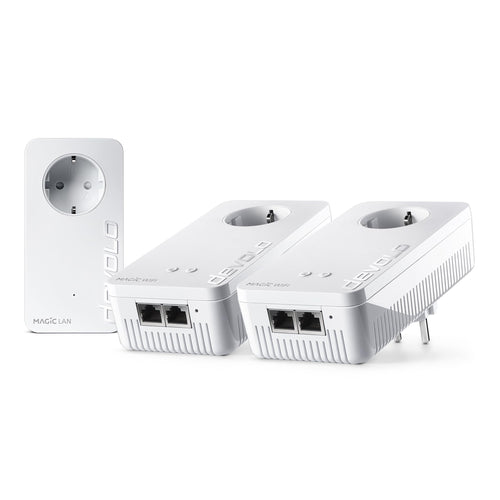 Powerline WLAN Adapter Set Mesh 2.400 Mbit/s 3-teilig Multiroom