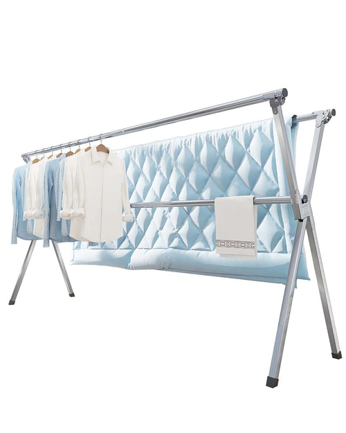 Wäscheständer Edelstahl 200 cm klappbar Indoor Outdoor 20 Haken