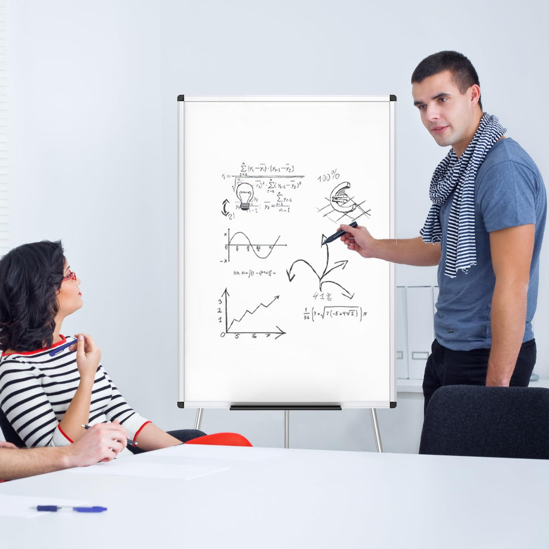 Magnetisches Flipchart-Whiteboard 90x60 cm mit Stiftablage - Bild 7