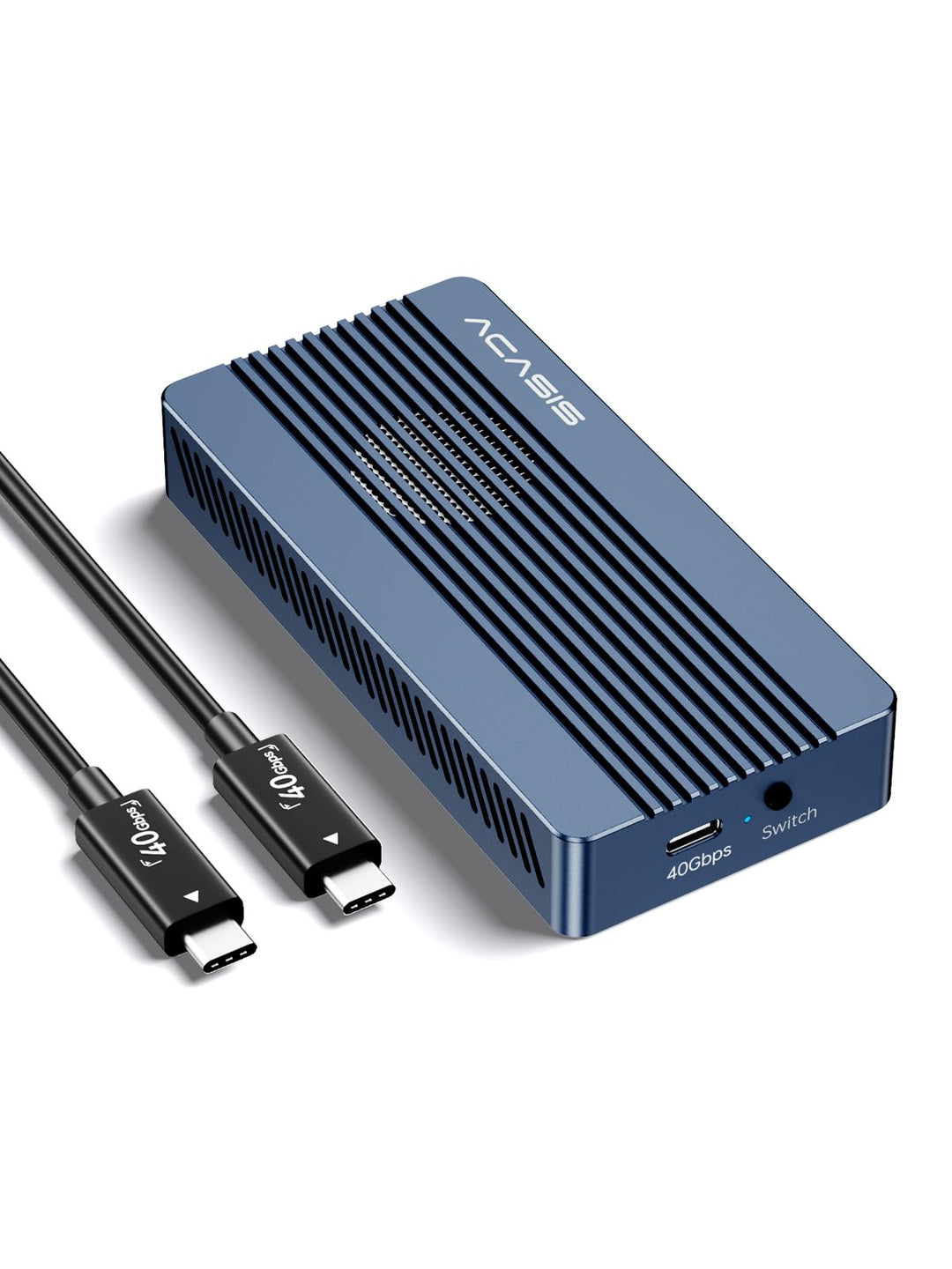 M.2 NVMe SSD Gehäuse 40 Gbps mit Kühllüfter Thunderbolt 4