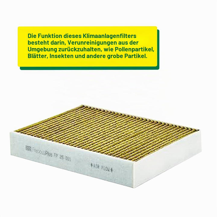 Innenraumfilter Biofunktional Drei-Lagen 248x198x41mm PKW - Bild 2