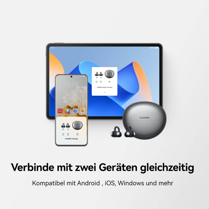 Open-Ear Clip Kopfhörer kabellos 32h Akku Dual-Device - Bild 7