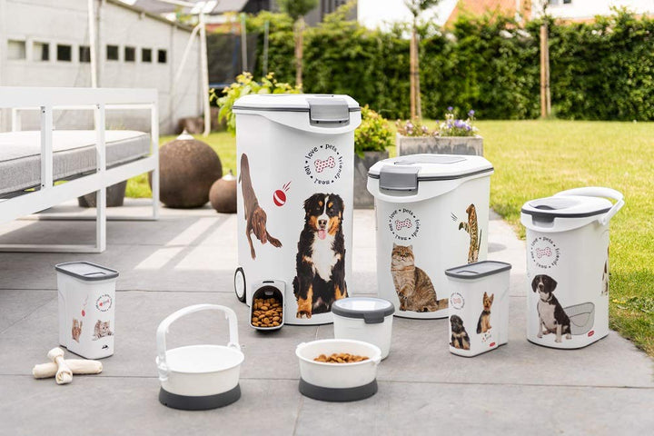 Futtercontainer Hund 35L / 12kg mit Rollen und Schaufel - Bild 3