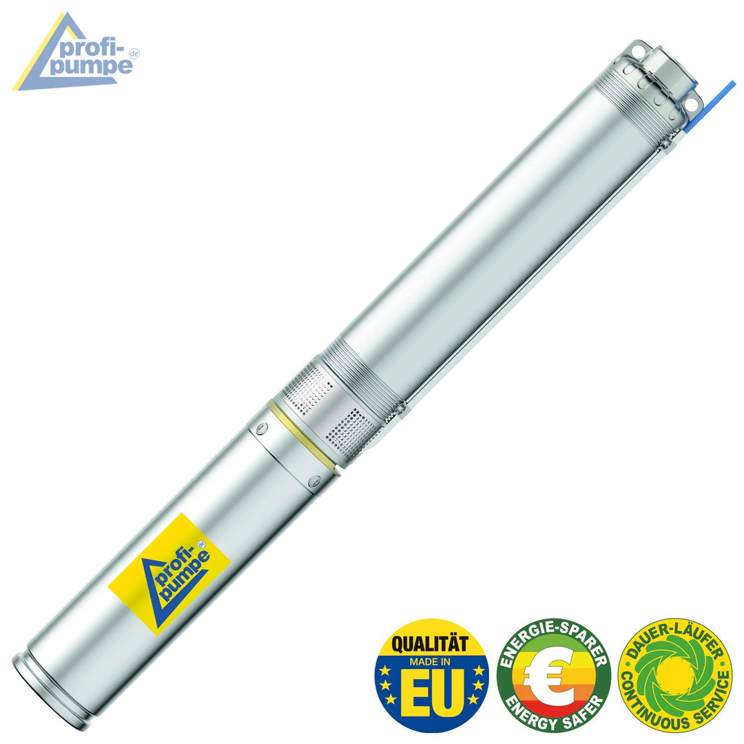 Tiefbrunnenpumpe 4 Zoll Edelstahl 1100W 102m Förderhoehe Dauerbetrieb - Bild 8
