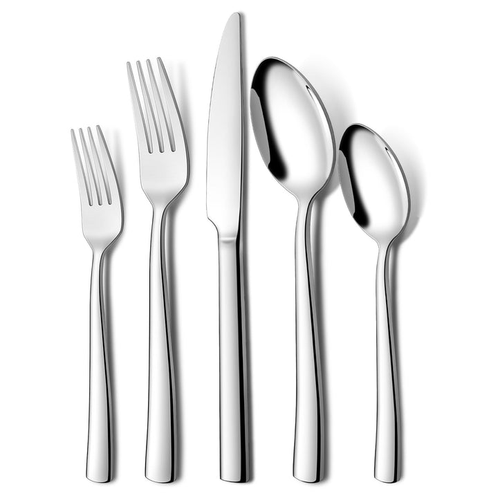Besteck-Set 60-teilig Edelstahl für 12 Personen hochglanzpoliert