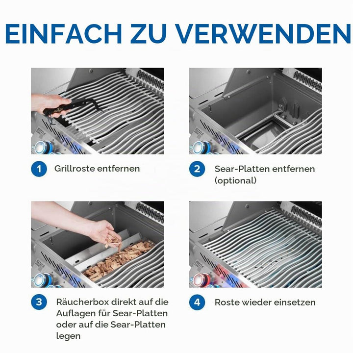 Räucherbox Edelstahl für Gasgrill Prestige &amp; Rogue - Bild 4