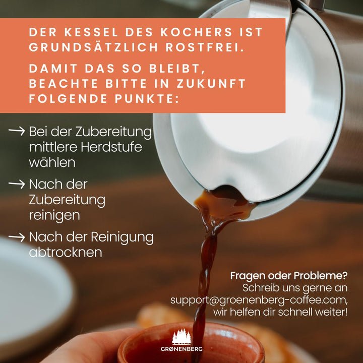 Espressokocher Induktion Edelstahl 4 Tassen mit Reduziersieb - Bild 8