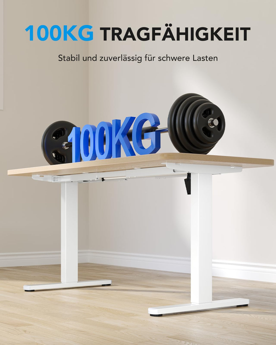 Schreibtisch Gestell höhenverstellbar bürstenloser Motor 72–118 cm - Bild 2