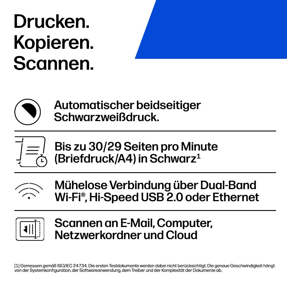 Multifunktions-Laserdrucker SW Duplex WLAN LAN 29 S./min - Bild 2