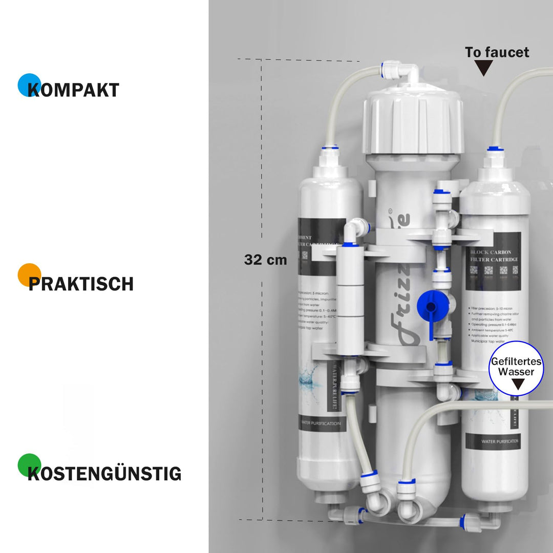 Umkehrosmoseanlage Aquarium 3-stufig 50 GPD für Diskus- und Meerwasserfische - Bild 3
