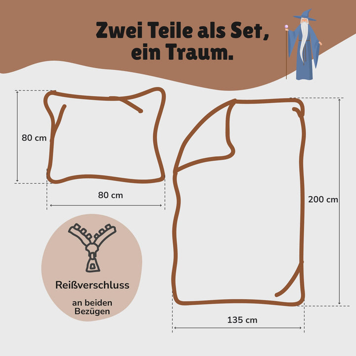 Fleece Bettwäsche-Set 2-teilig Harry Potter Wendemotiv 135x200 - Bild 2