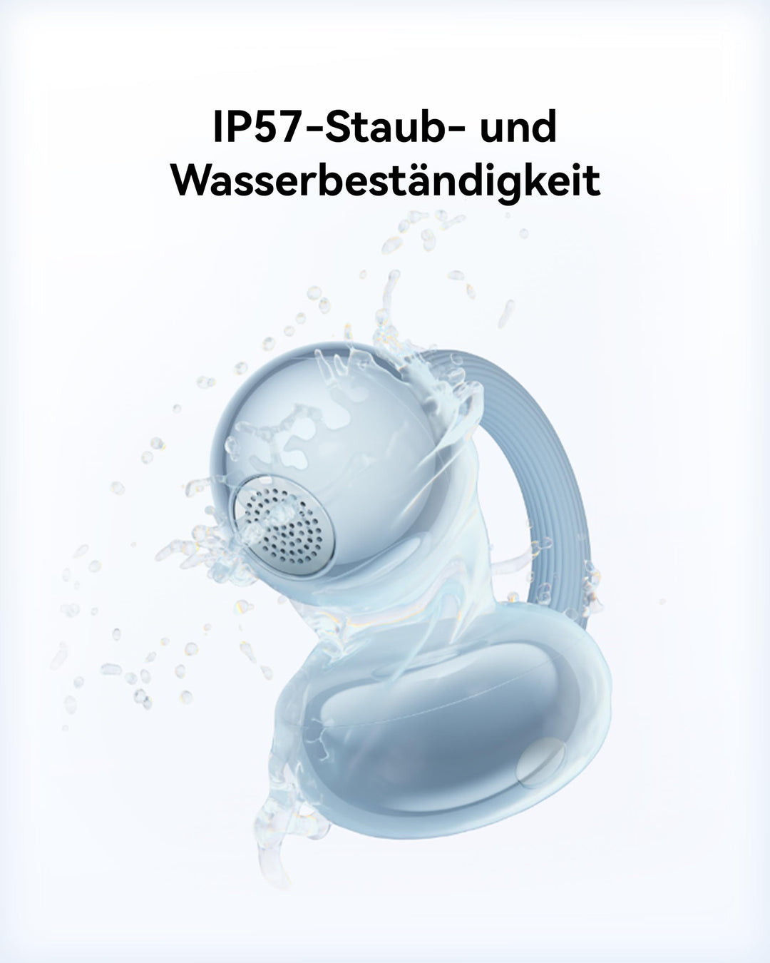 Open-Ear Bluetooth Kopfhörer 5,1 g Clip-On IP57 38 Std. Akku Rosé Gold - Bild 11