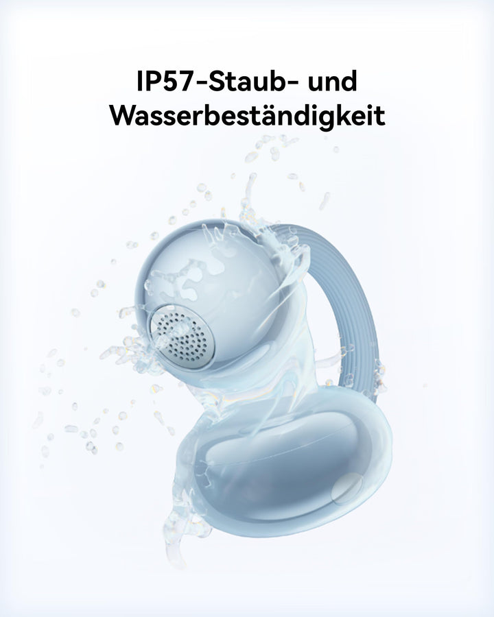 Open-Ear Bluetooth Kopfhörer 5,1 g Clip-On IP57 38 Std. Akku Rosé Gold - Bild 11