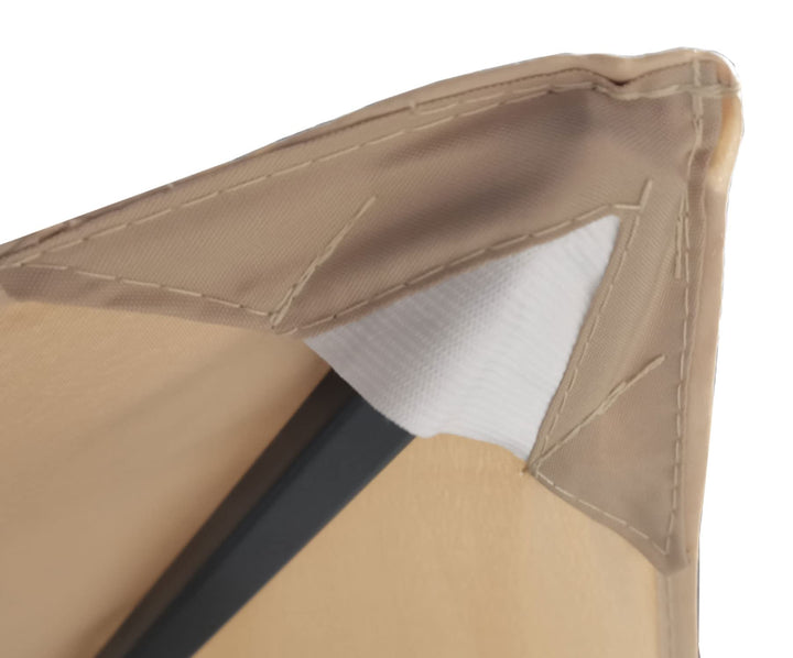 Pavillon Ersatzdach 3x3m Polyester wasserabweisend Sand/Beige - Bild 4