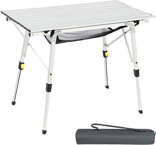 Campingtisch faltbar Aluminium 90x53cm höhenverstellbar 45–70cm