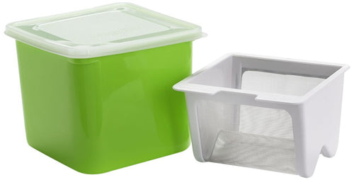 Frischkäsebereiter Edelstahlsieb 750 ml für Quark und Dips