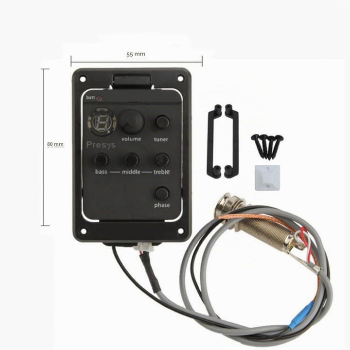 Gitarren-Preamp 3-Band-EQ mit Tuner und LED-Display - Bild 4