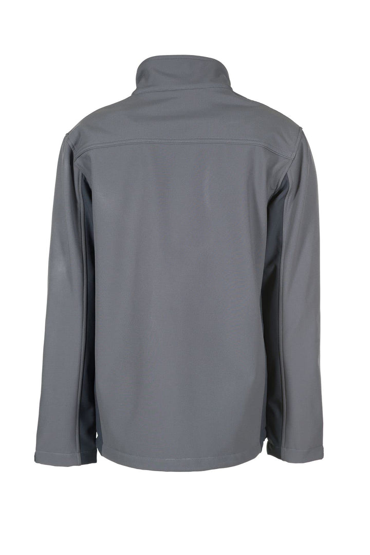 Softshell Arbeitsjacke Fleece-Futter Reflektor Grösse S Zink/Schiefer/Rot - Bild 4