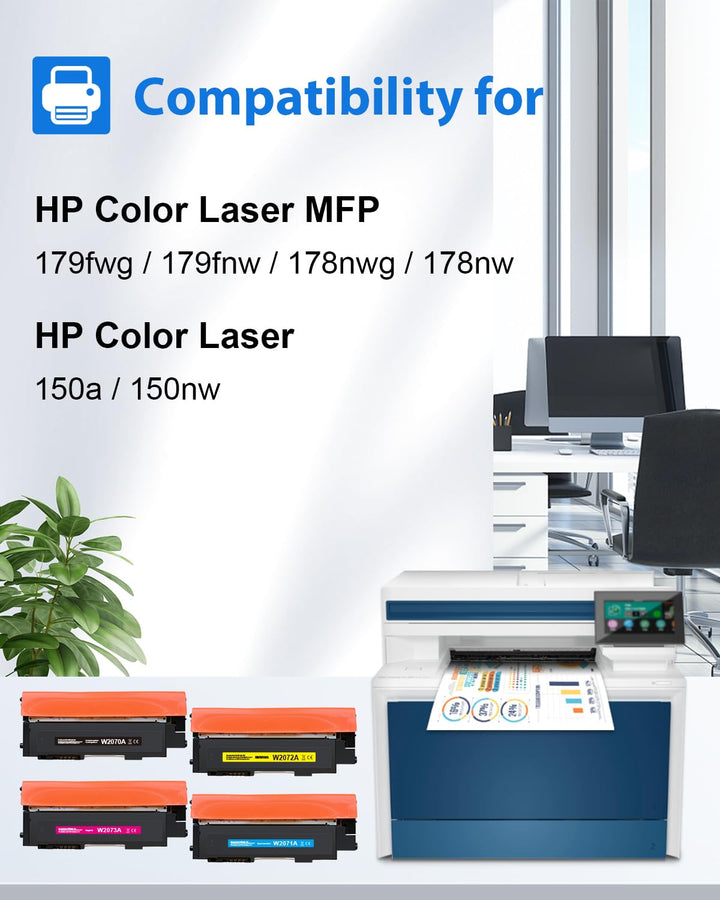 Toner Set 117A kompatibel für HP Color Laser 4er-Pack CMYK - Bild 2