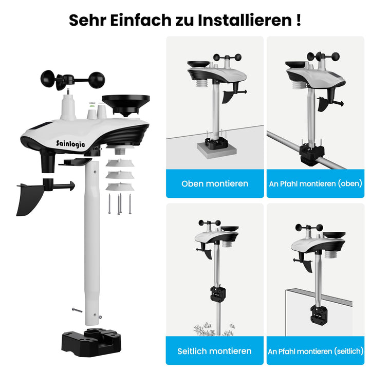 WLAN Wetterstation mit Aussensensor 14-in-1 WiFi Bluetooth App - Bild 6