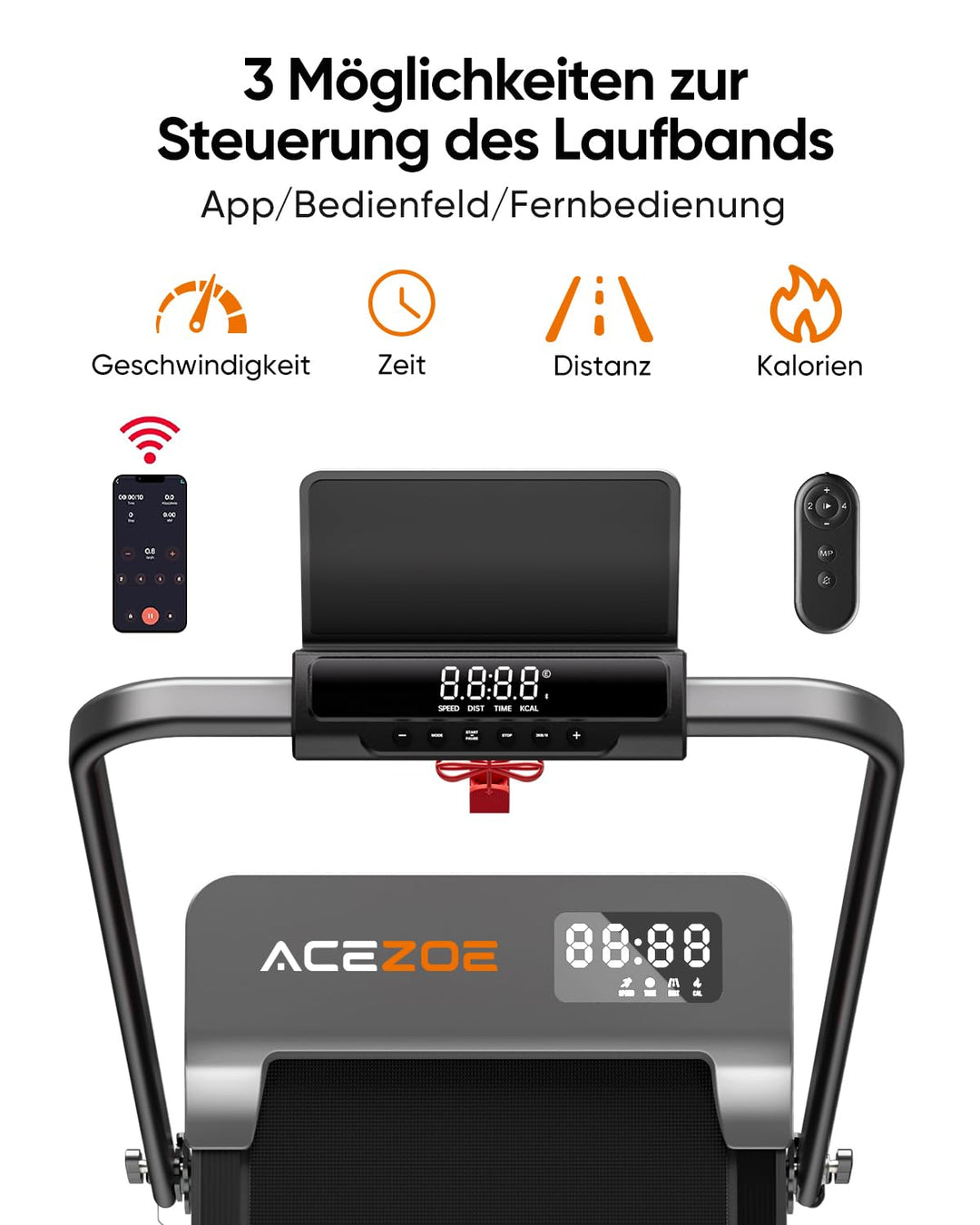 Laufband klappbar mit Steigung 10% 6-in-1 bis 135 kg - Bild 5