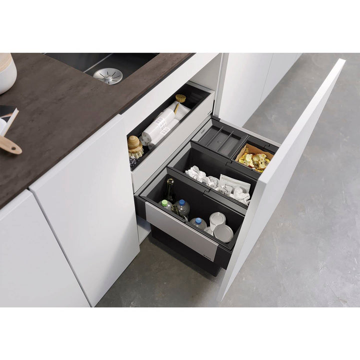 Abfallsystem Unterschrank 60cm mit Organisationsschublade 4-fach-Trennung - Bild 4