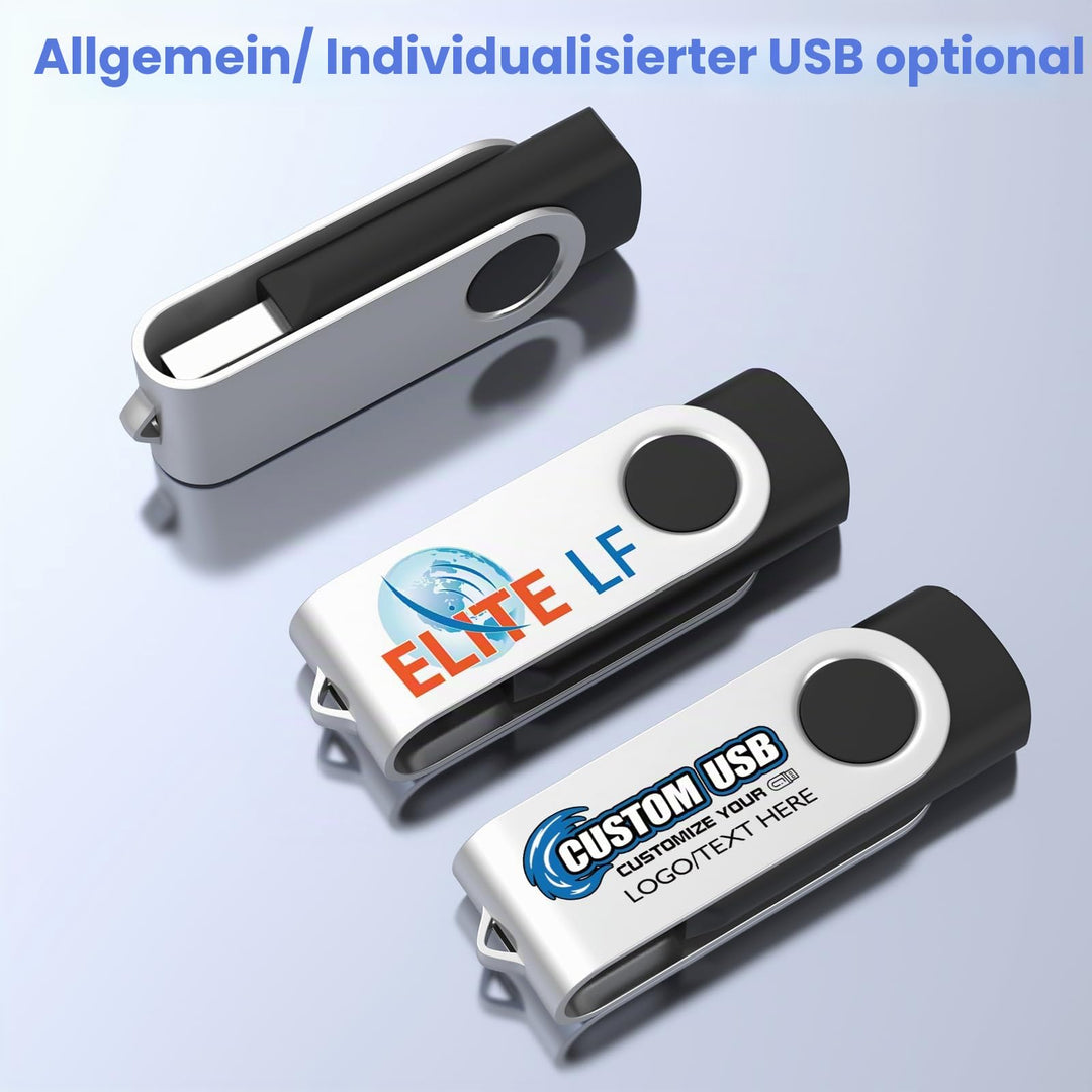 USB-Stick 8GB 10er-Set USB 2.0 mehrfarbig mit Schluesselbandoesung - Bild 8