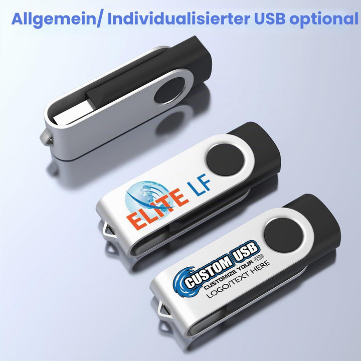 USB-Stick 8GB 10er-Set USB 2.0 mehrfarbig mit Schluesselbandoesung - Bild 8