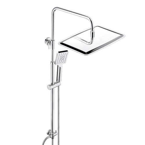Duschset Edelstahl mit XXL Regenduschkopf 35x25cm Chrom ohne Armatur